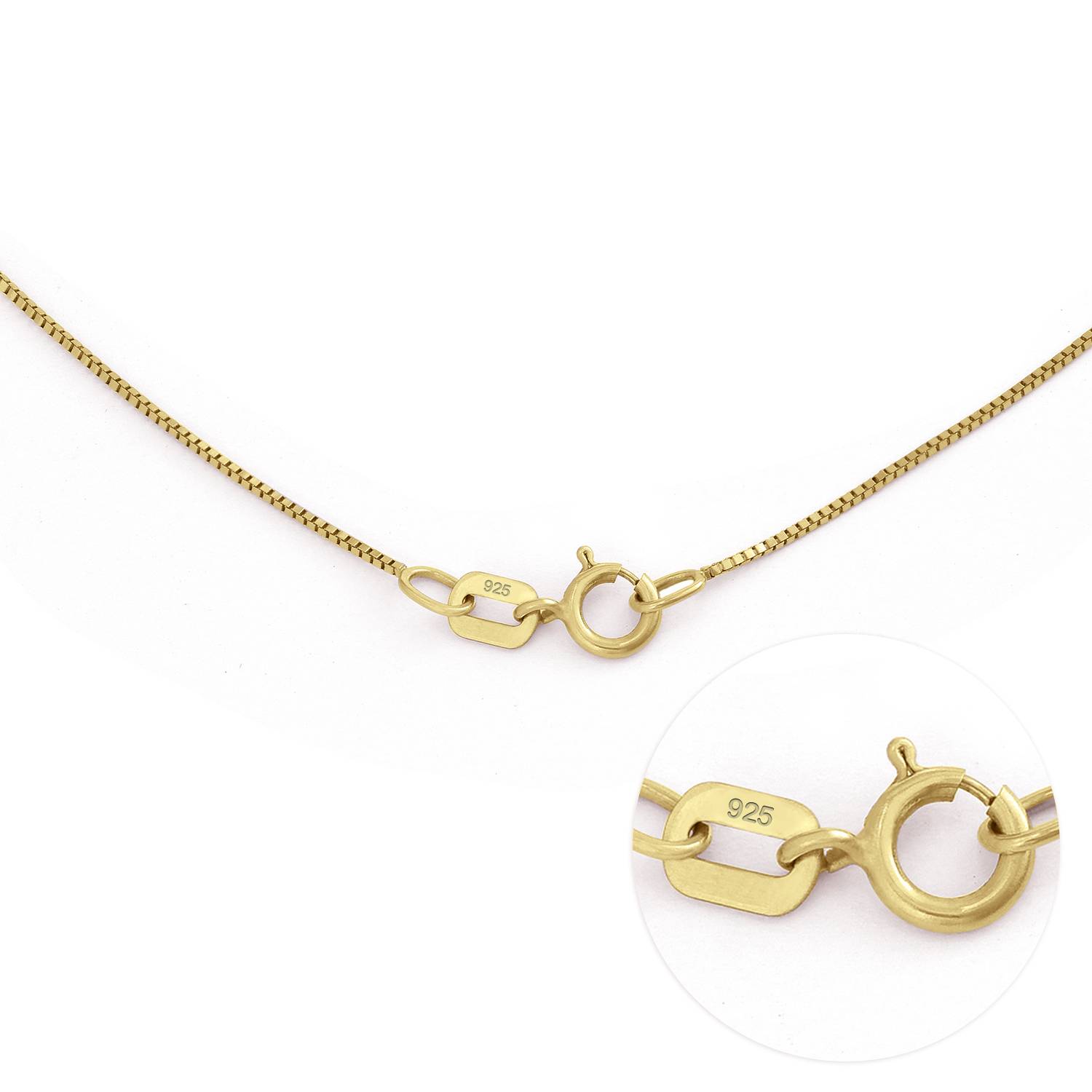 Two Hearts Forever One Necklace Gold Plated with Diamonds