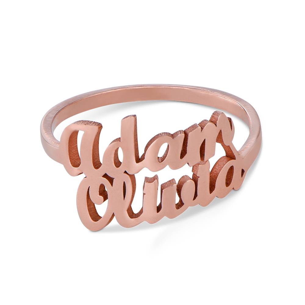 Two is Better Than One Ring - Rose Gold Plated-1 product photo