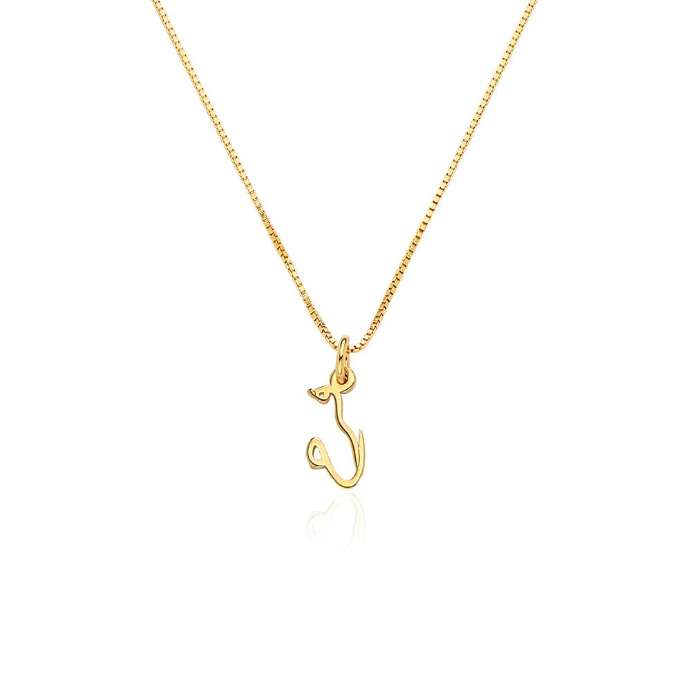 Vertical Arabic Name Necklace in 18K Gold Plating product photo