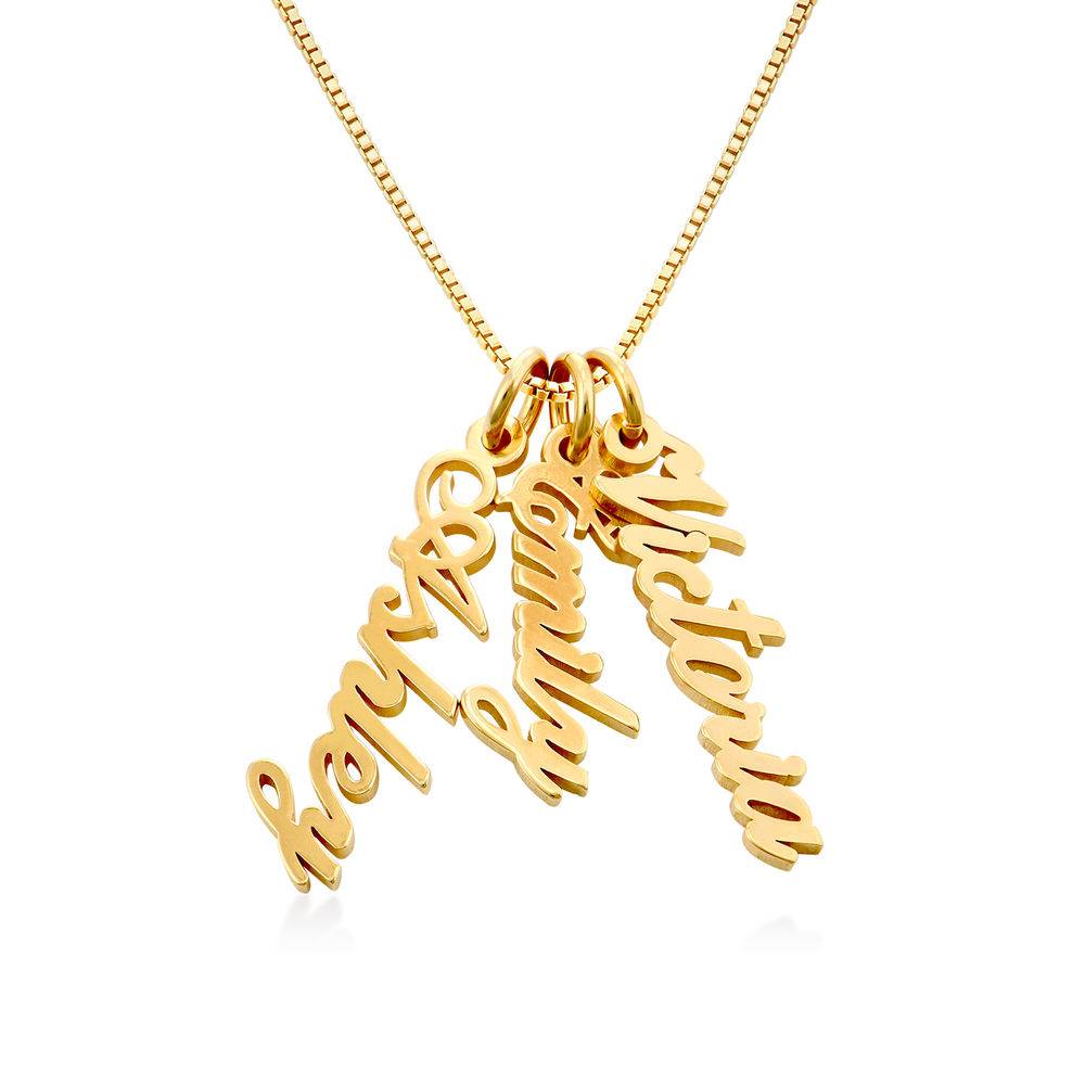 Vertical Name Necklace in Gold Vermeil-1 product photo