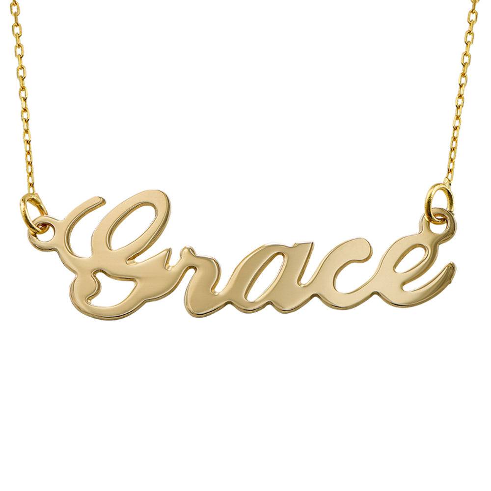 Classic Cocktail Name Necklace in 10k Gold-3 product photo