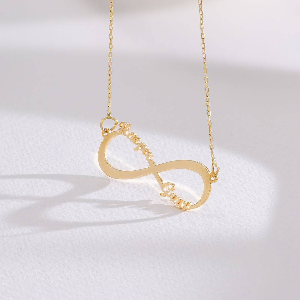 10K Yellow Gold Infinity Name Necklace product photo