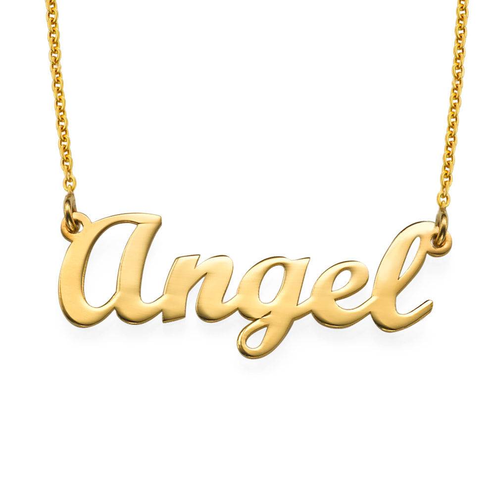 18k Gold Plated Script Name Necklace-1 product photo