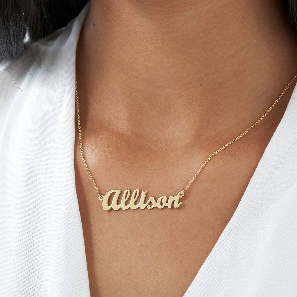 18k Gold Plated Script Name Necklace-3 product photo