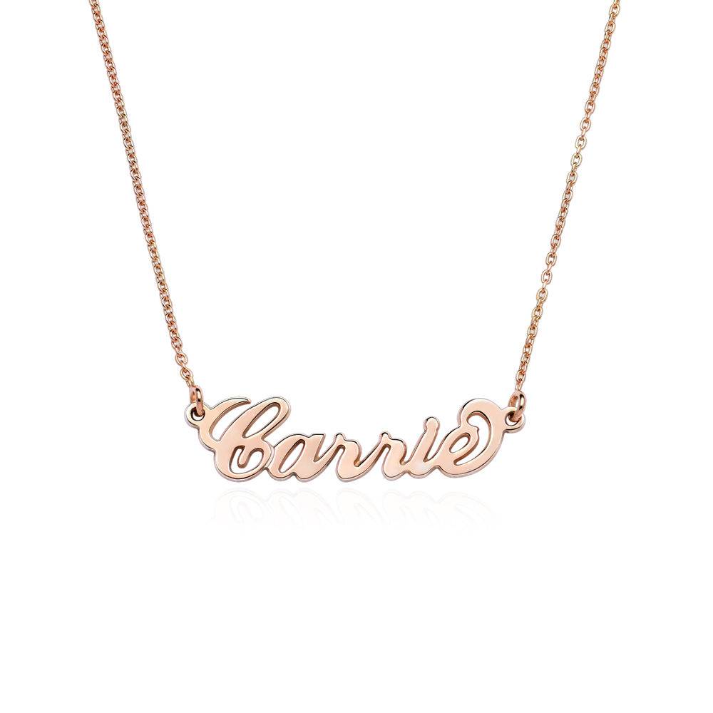 18K Rose Gold Plated Silver Name Necklace-2 product photo
