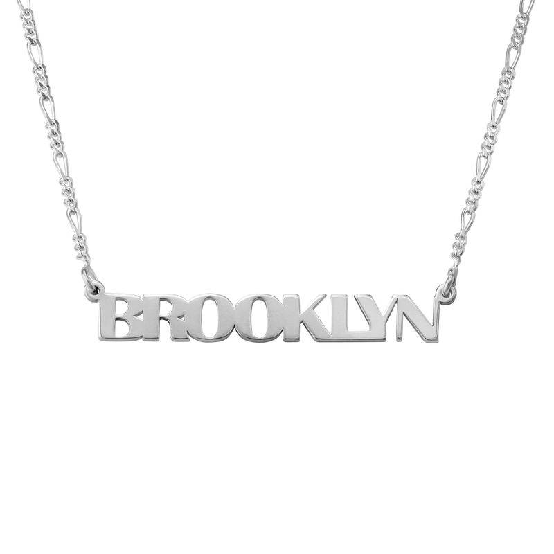 All Capital Name Necklace in Sterling Silver-1 product photo