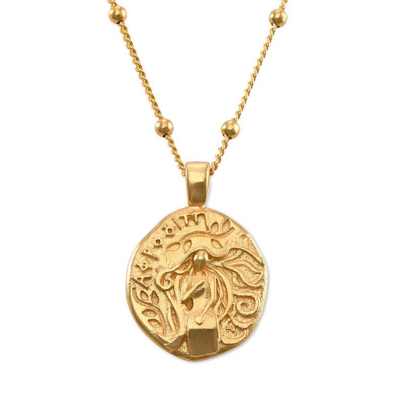Aphrodite Coin Necklace in Gold Plating-1 product photo
