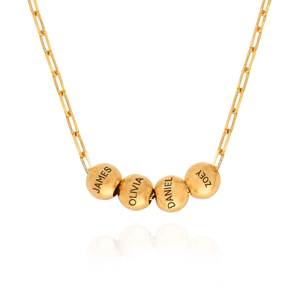 The Balance ﻿Bead Necklace in 18ct Gold Plating-3 product photo