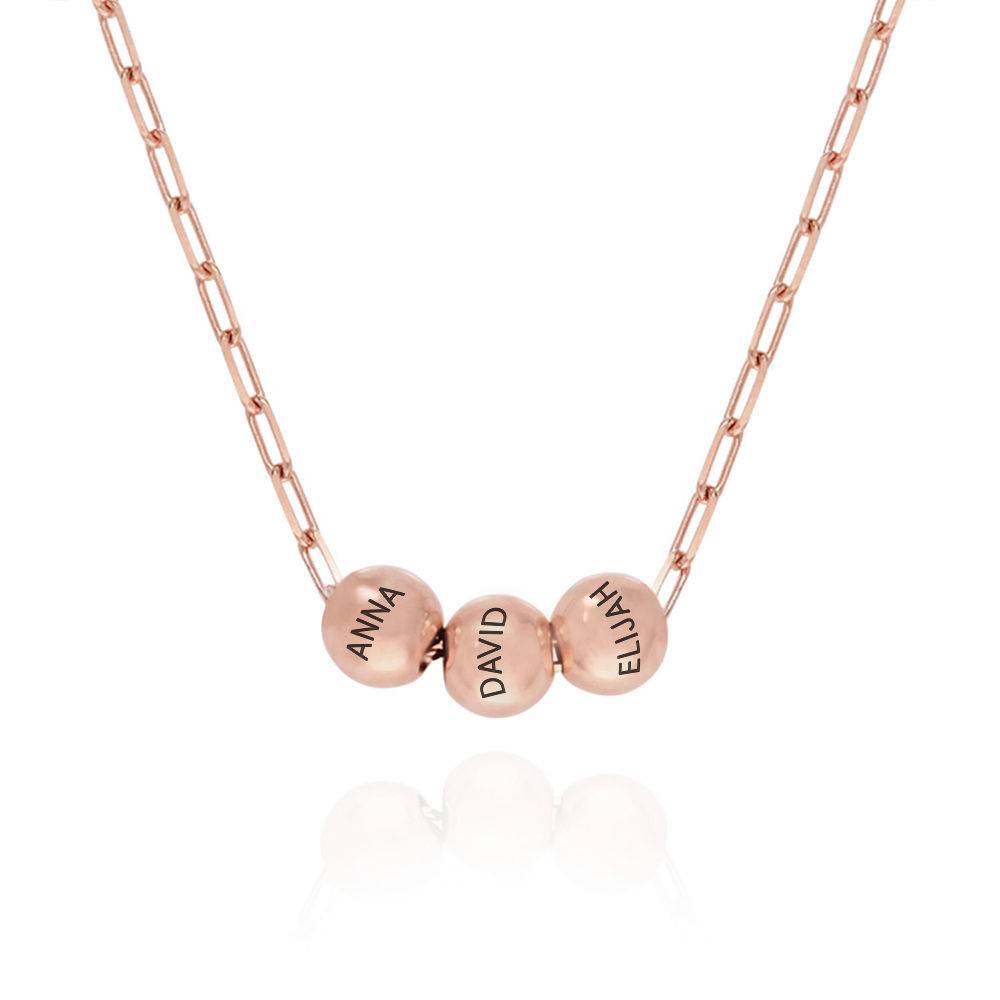 The Balance Bead﻿Necklace in 18k Rose Gold Plating-5 product photo