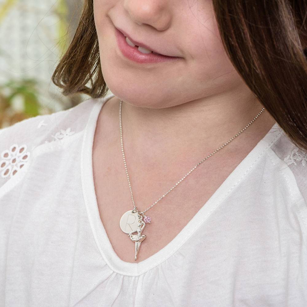 Ballerina Necklace with a Personalized Charm-2 product photo