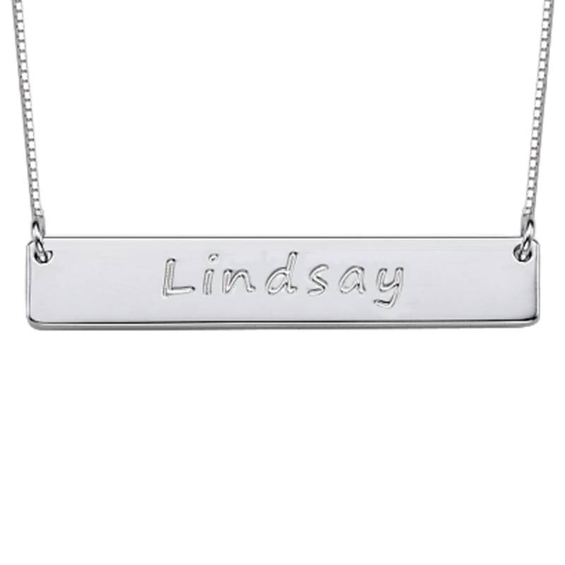 Sterling Silver Bar Necklace product photo