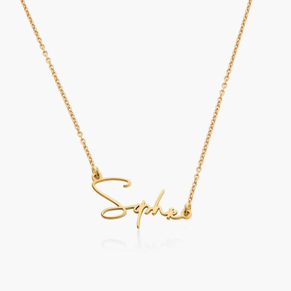 Paris Name Necklace in 18ct Gold Vermeil-7 product photo