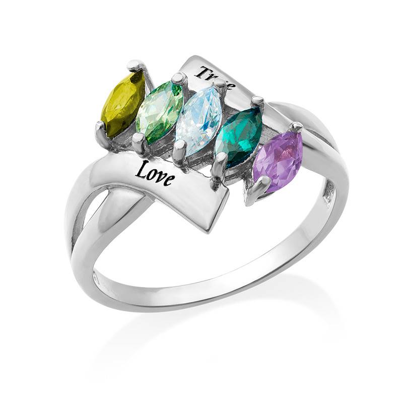 Birthstone Ring for Mom-1 product photo