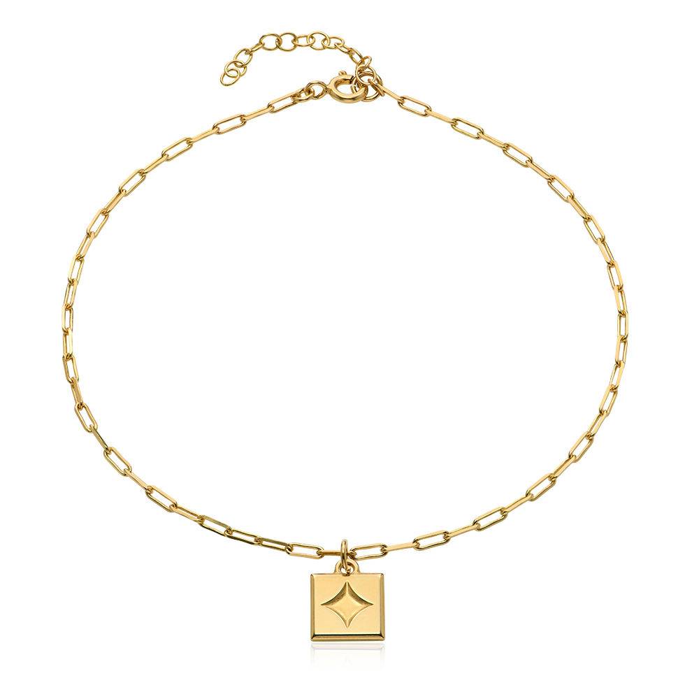 Block Anklet in 18k Gold Vermeil product photo