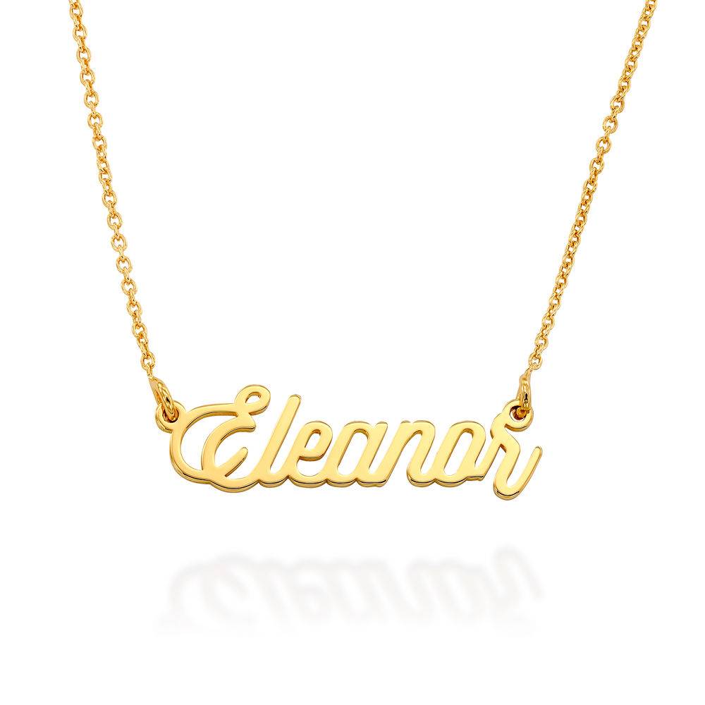 Twirl Script Name Necklace in Gold Plating-1 product photo