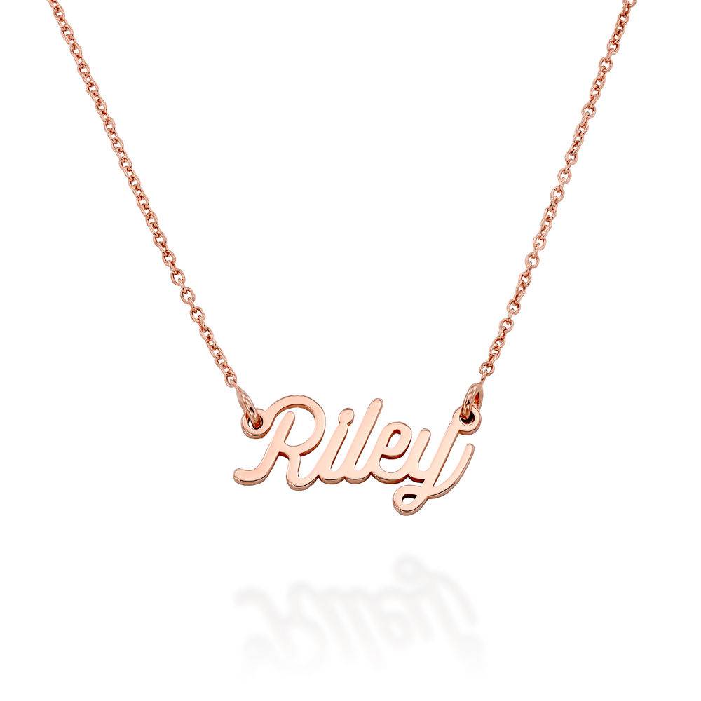 Twirl Script Name Necklace in Rose Gold Plating-1 product photo