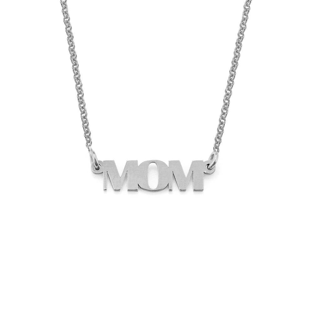 Capital Letters MOM Necklace in Sterling Silver-2 product photo