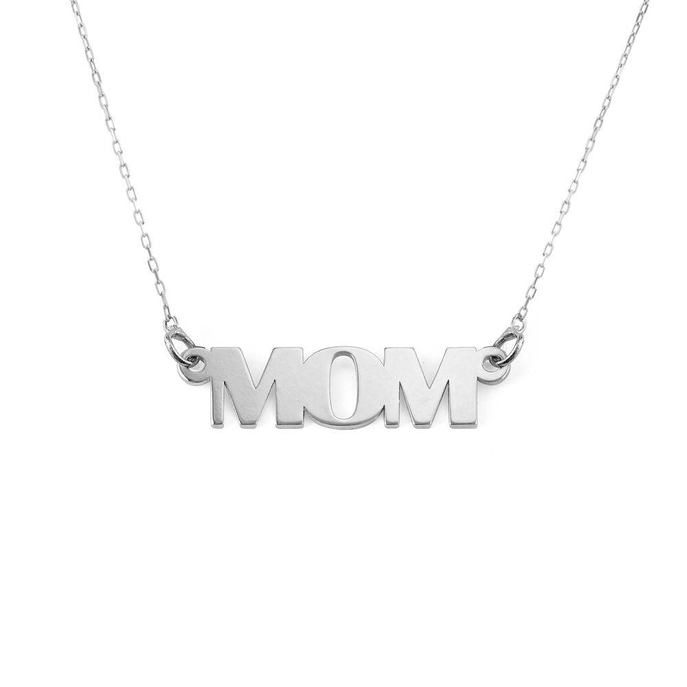 Capital Letters Name Necklace with 10K White Gold-3 product photo
