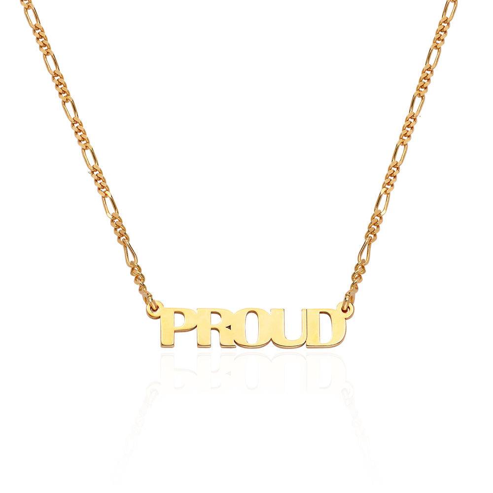 All Capital Name Necklace in Gold Plating-4 product photo