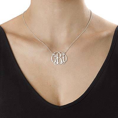 Sterling Silver Celebrity Monogrammed Necklace-2 product photo