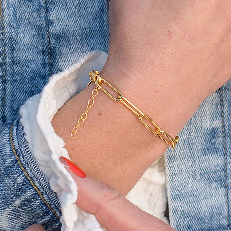Chain Link Bracelet in 18K Gold Plating-3 product photo