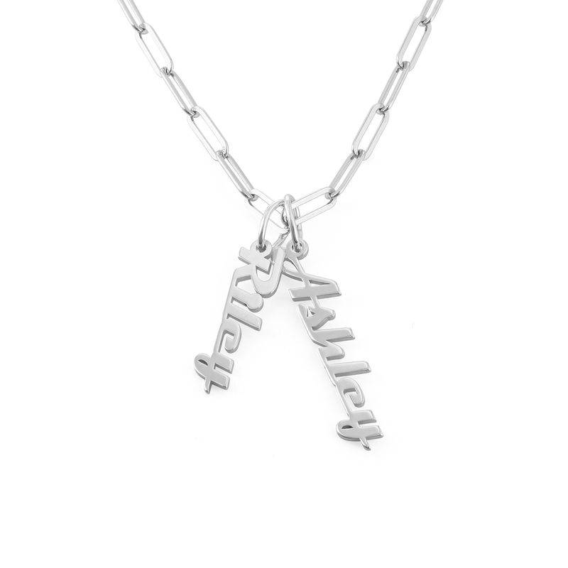 Chain Link Name Necklace in Sterling Silver-2 product photo