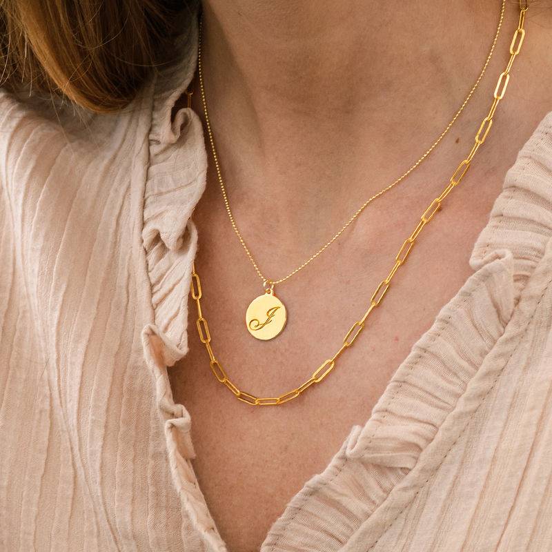Chain Link Necklace in 18K Gold Vermeil-3 product photo