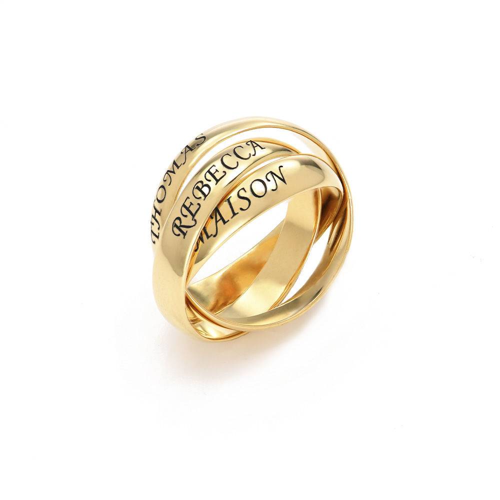 Charlize Russian Ring in Gold Plating-2 product photo