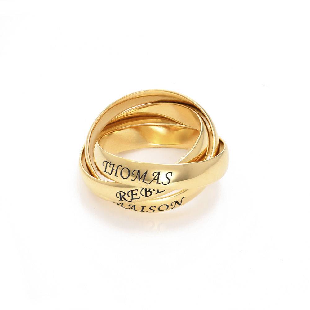 Charlize Russian Ring in Gold Plating-2 product photo