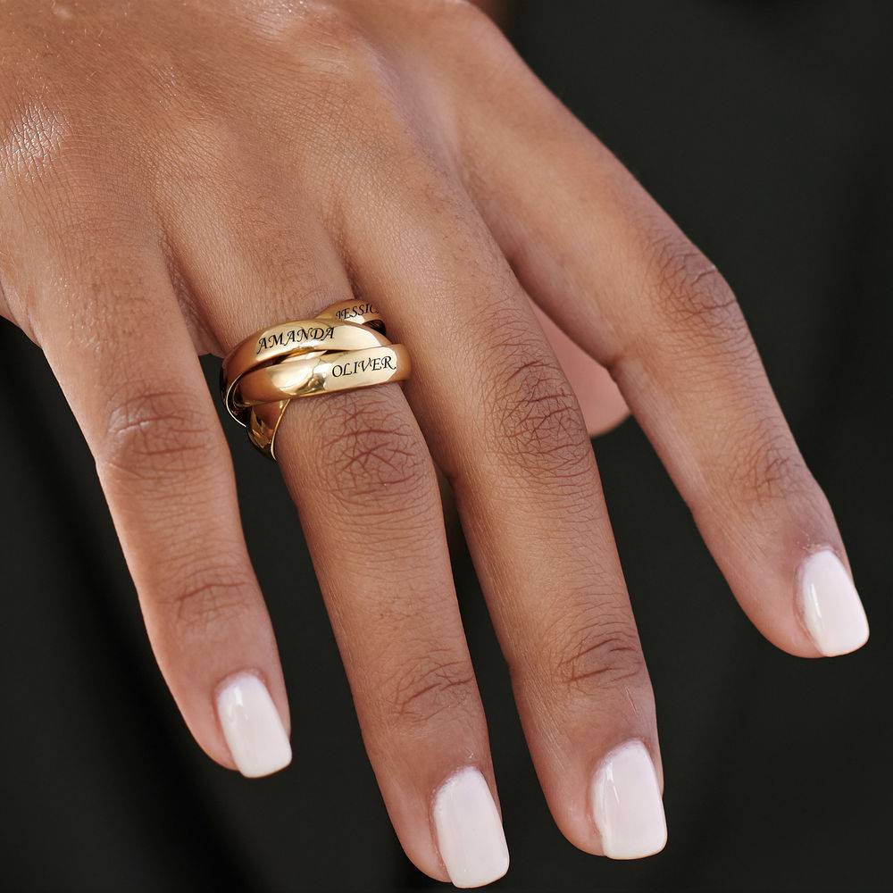 Charlize Russian Ring in Gold Plating-3 product photo