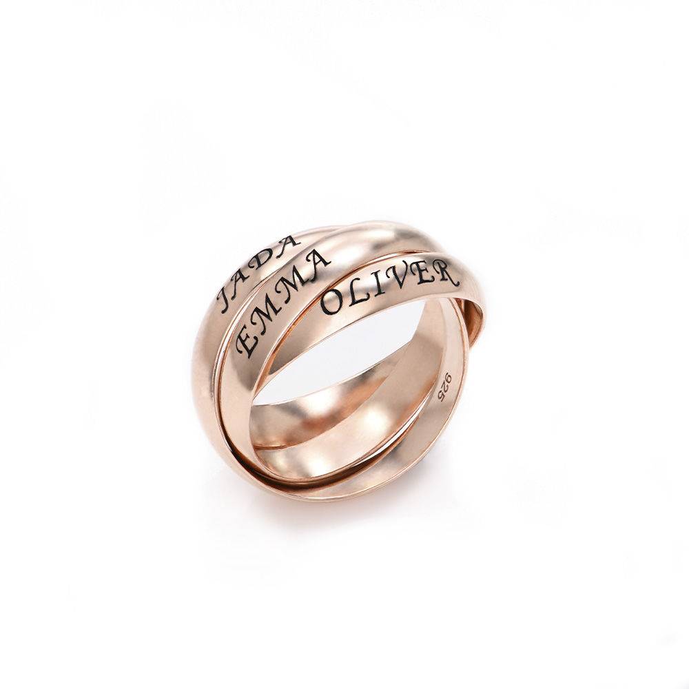Charlize Russian Ring in Rose Gold Plating product photo