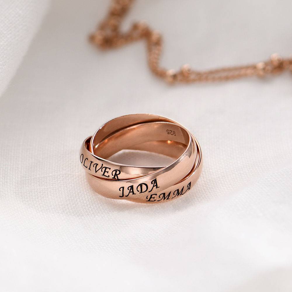 Charlize Russian Ring in Rose Gold Plating-3 product photo