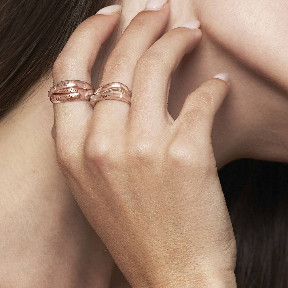 Charlize Russian Ring in Rose Gold Plating-6 product photo