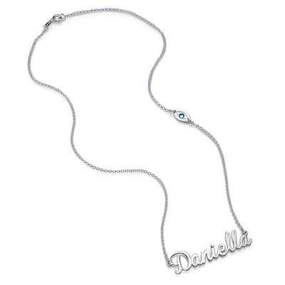 Sterling Silver Name Necklace with Charm-2 product photo