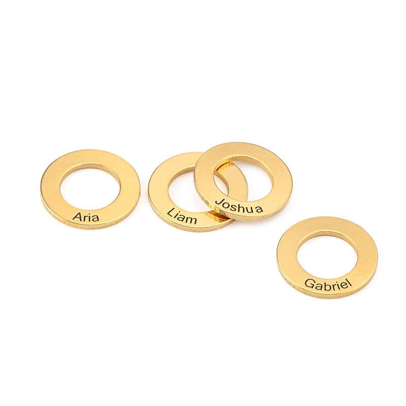 Circle Charm for Bangle Bracelet in Gold Plating-1 product photo