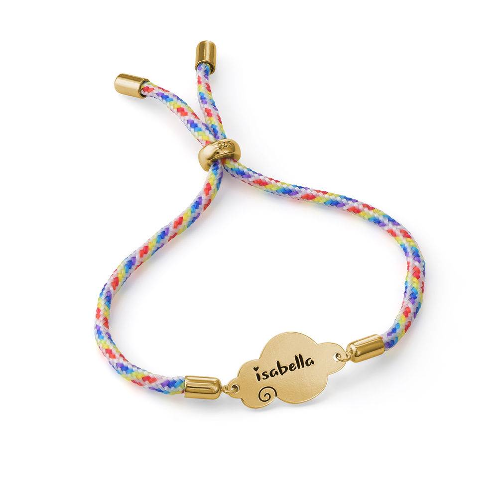 Cloud Cord Bracelet in Gold Plating product photo