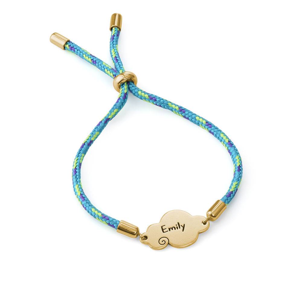 Cloud Cord Bracelet in Gold Plating-3 product photo