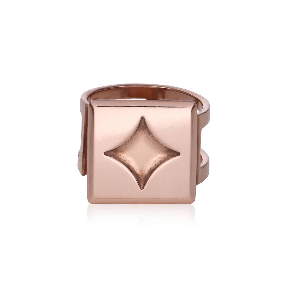 Cubic Ring in 18k Rose Gold Vermeil product photo