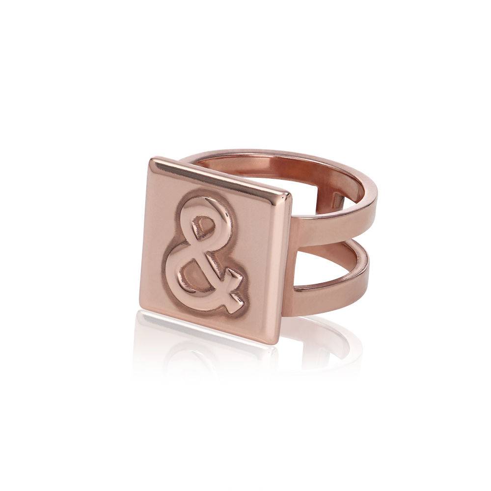 Cubic Ring in 18k Rose Gold Vermeil-4 product photo