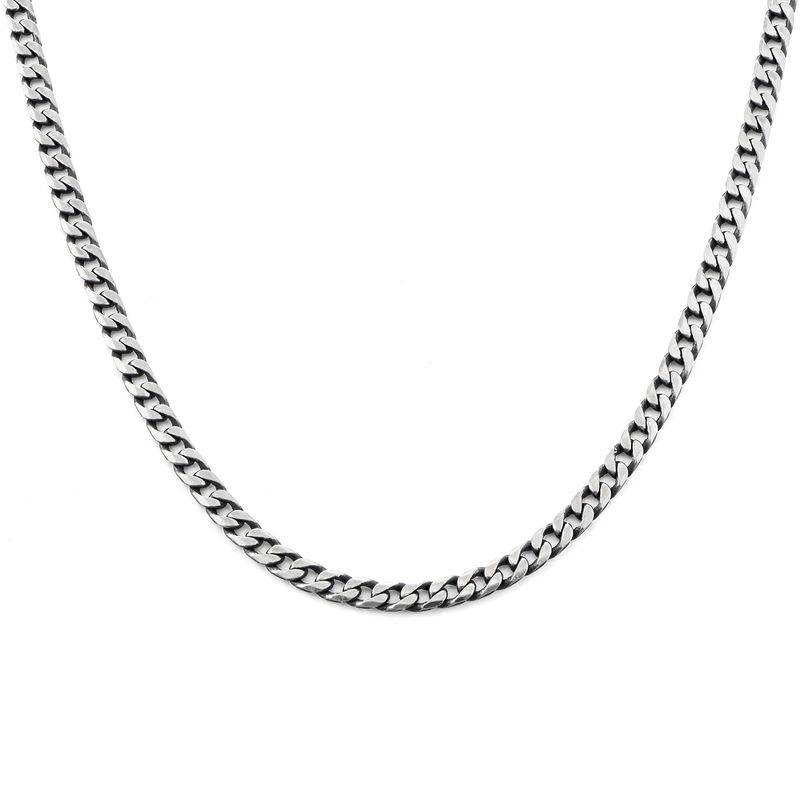 Curb Chain Necklace in Sterling Silver-1 product photo