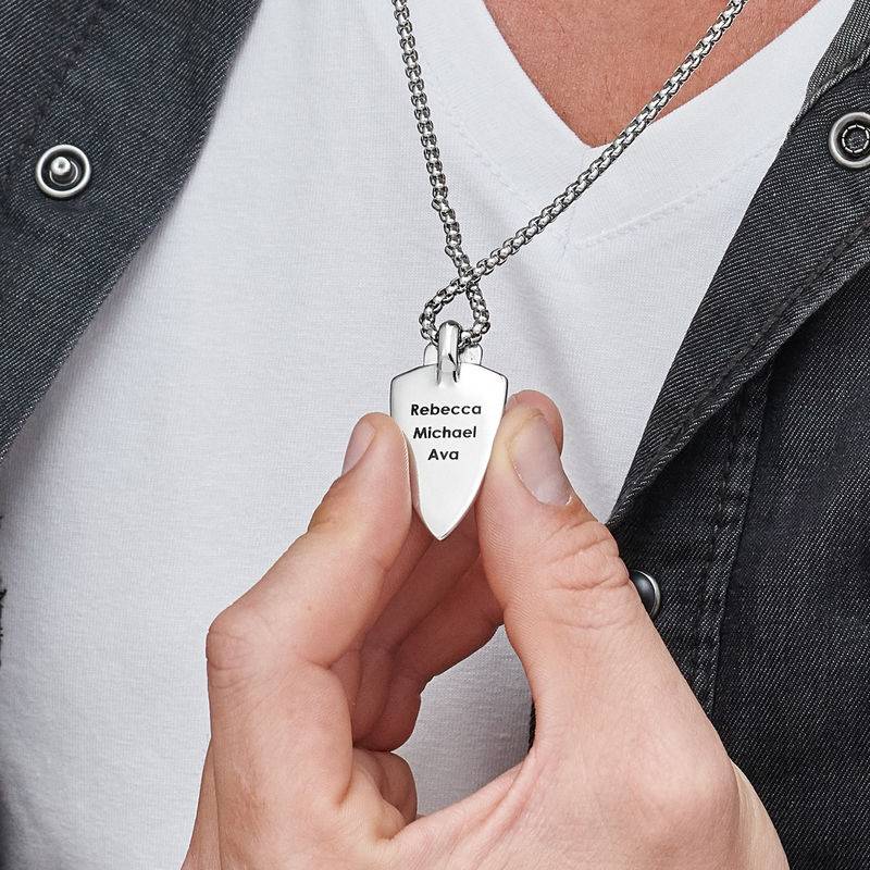 Custom Stilet Shield Necklace for Men-5 product photo