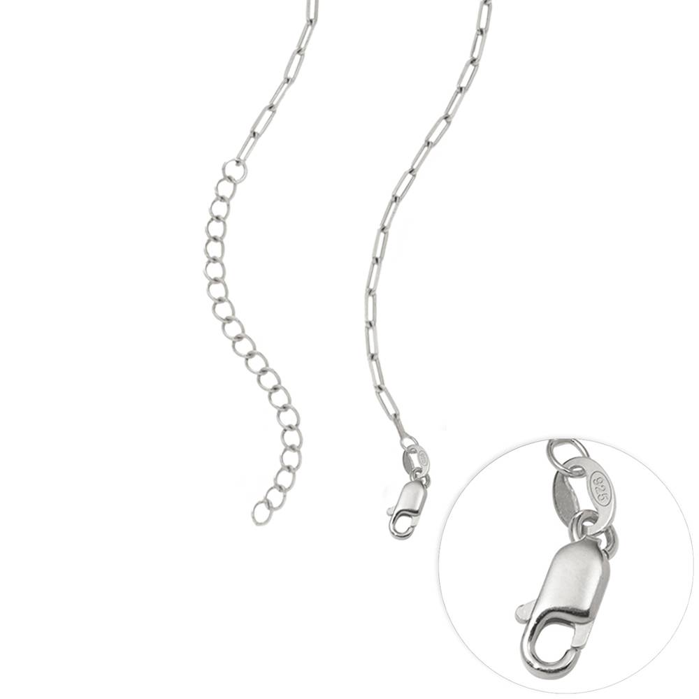 Domino ™ Vertical Tile Necklace in Sterling Silver-4 product photo