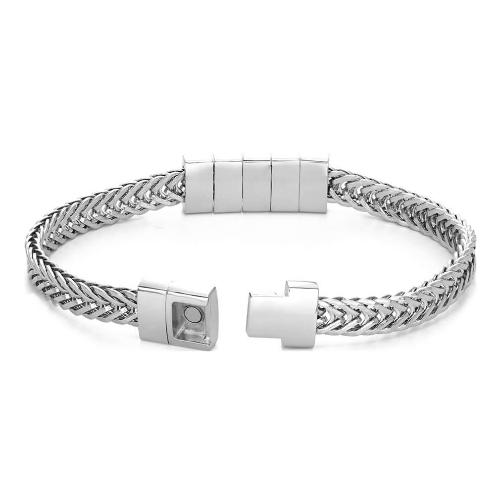 Elements Men's Beads Bracelet in Sterling Silver-8 product photo