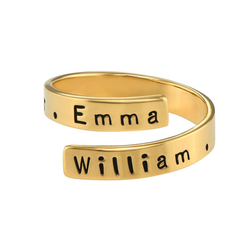 Engravable Ring Wrap in Gold Plating product photo