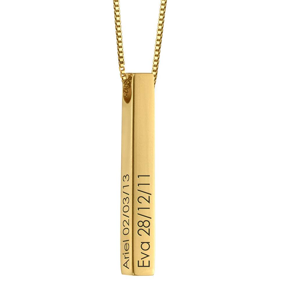 Totem 3D Bar Necklace in 18k Gold Vermeil product photo