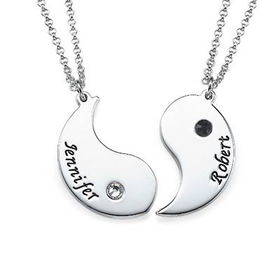 Personalized Yin Yang Necklace for Couples-3 product photo