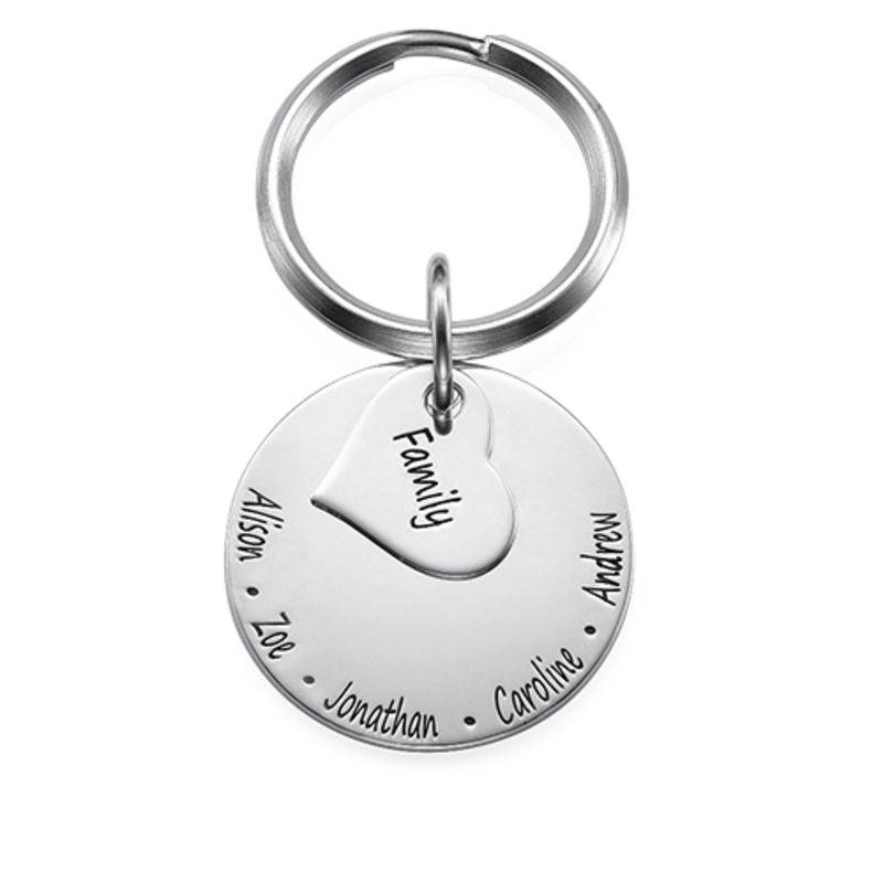 Family Forever Engraved Keychain-1 product photo