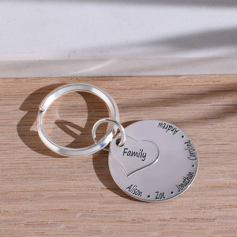Family Forever Engraved Keychain-4 product photo