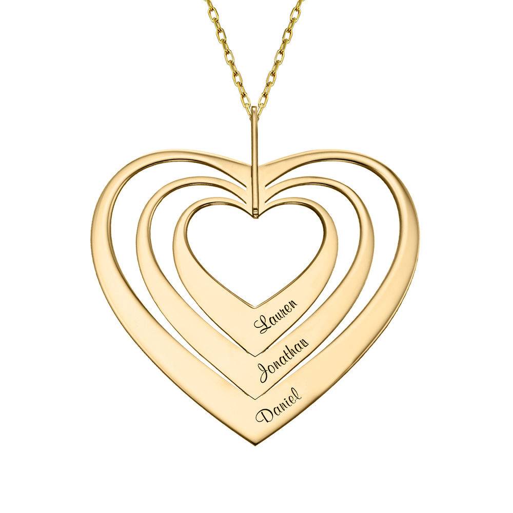 Family Hearts necklace in 10K Gold-1 product photo