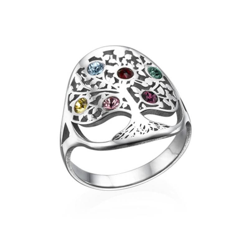 Family Tree Jewelry - Birthstone Ring-4 product photo